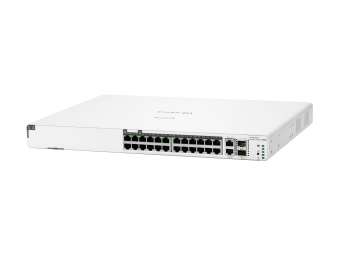 HPE Networking Instant On 1960 24G 20p Class4 4p Class6 PoE 2XGT 2SFP+ 370W Switch - Switch - L3 Lite - managed - 24 x 101001000 + 2 x 10 Gigabit SFP+ + 2 x 100100010GBase-T - an Rack montierbar - PoE (370 W)