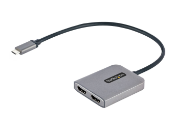 StarTech.com 2-Port USB-C auf HDMI Adapter, MST HubSplitter, 4K 60Hz