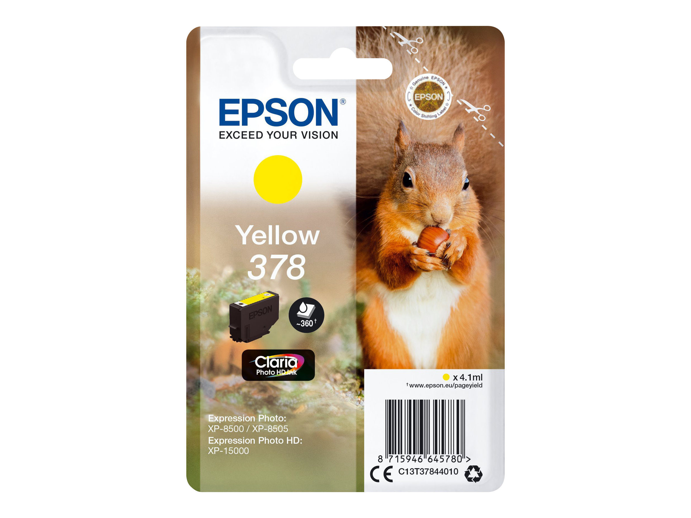 Epson 378 - 4.1 ml - Gelb - original - Blisterverpackung