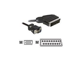 Delock Videokabel - VGA - HD-15 (VGA) männlich zu SCART männlich