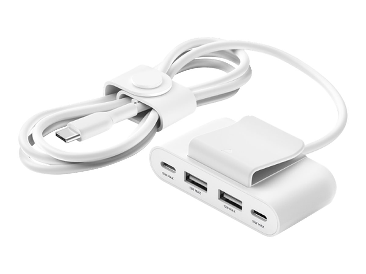 Belkin BoostCharge - Ladesteifen - 4 Ausgabeanschlussstellen (2 x USB-C, 2 x USB)