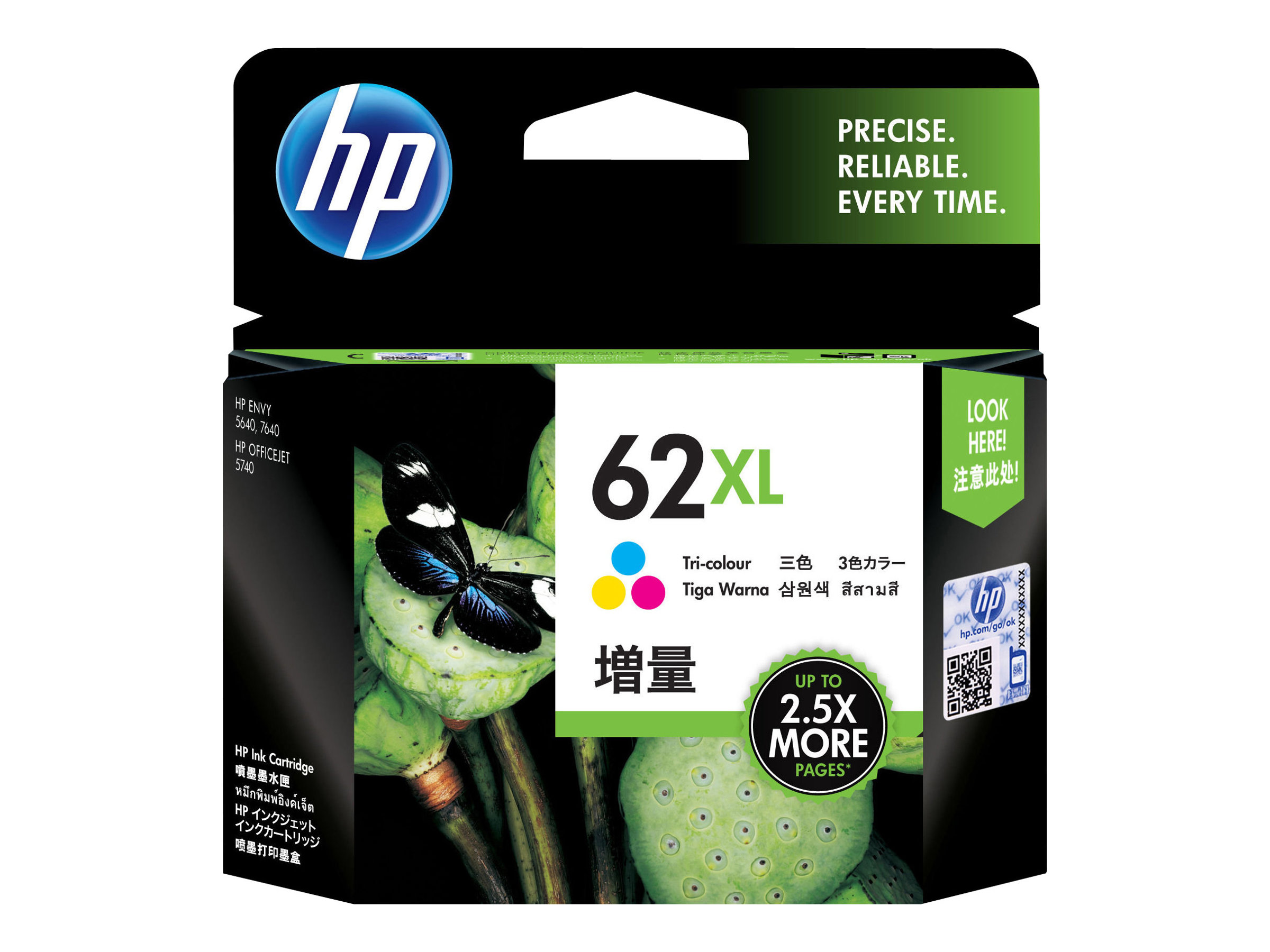 HP 62XL - Hohe Ergiebigkeit - Farbe (Cyan, Magenta
