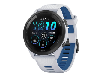 Garmin Forerunner 265 - 46 mm - Whitestone - intelligente Uhr mit Riemen - Handgelenkgröße: 135-205 mm - Anzeige 3.25 cm (1.3)