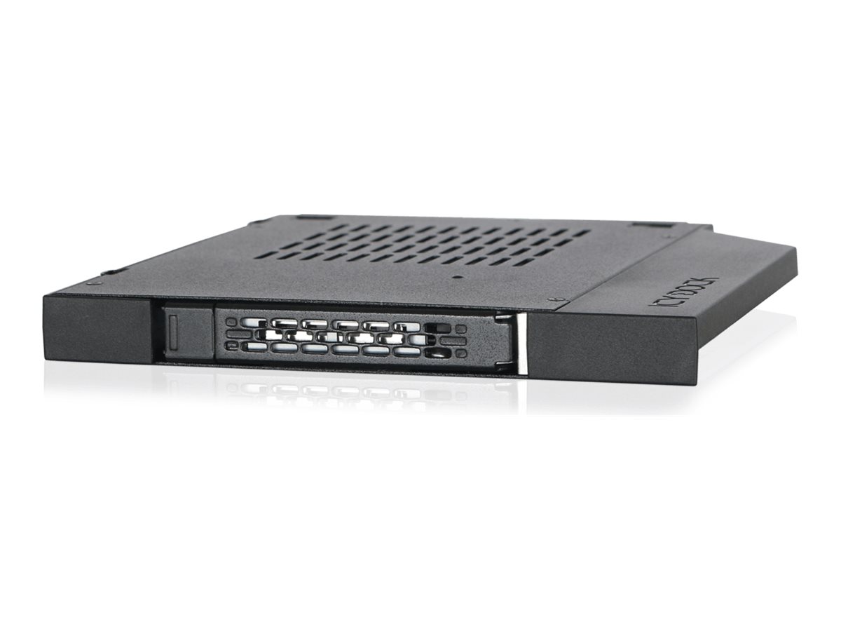 Icy Dock ToughArmor MB411SPO-1B - Laufwerksschachtadapter - 5,25" Slim Line auf 2,5" (13,3 cm Slim Line auf 6,4 cm)