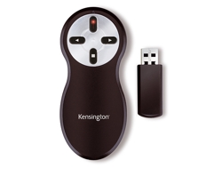 Kensington Wireless Presenter mit rotem Laser & Nano Empfänger - RF - USB - 20 m - Schwarz
