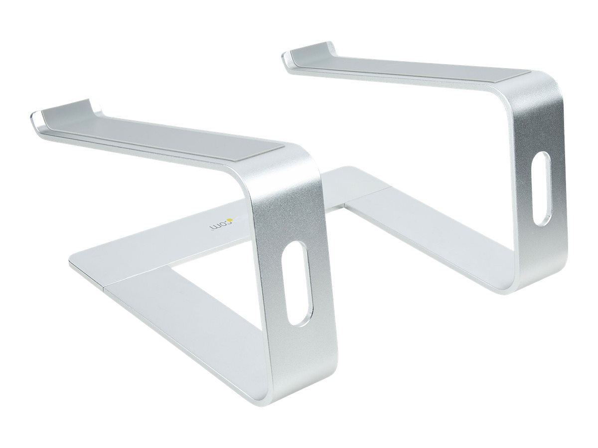 StarTech.com Schreibtisch Laptophalter, LaptophalterungLaptop ablageerhöhung bis 5kg Tragkraft, Notebook AblageLaptop Riser für Macbook AirPro, Dell XPS, Lenovo, Aluminium (LAPTOP-STAND-SILVER)