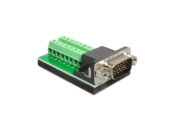 Delock 65424 - VGA - 16p - Schwarz - Grün - Silber