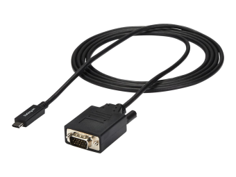 StarTech.com StarTech 2 m USB-C auf VGA Kabel - 1920x12001080p USB Typ-C auf VGA Video Aktives Adapter Kabel - Thunderbolt 3 kompatibel - Laptop auf VGA MonitorProjektor - DP Alt Mode HBR2 (CDP2VGAMM2MB)