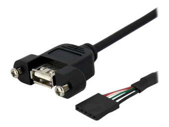 StarTech.com 90cm USB 2.0 Blendenmontage Kabel - USA A auf 5 pin Mainboard Pfostenstecker Buchse - BuBu - USB-Kabel intern auf extern - 5-poliger USB 2.0-Header (W)