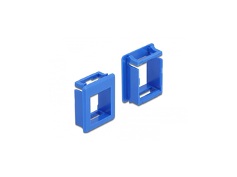 Delock Modulblende Snap-in-Halterung - Schrankmontage - Blau (Packung mit 4)
