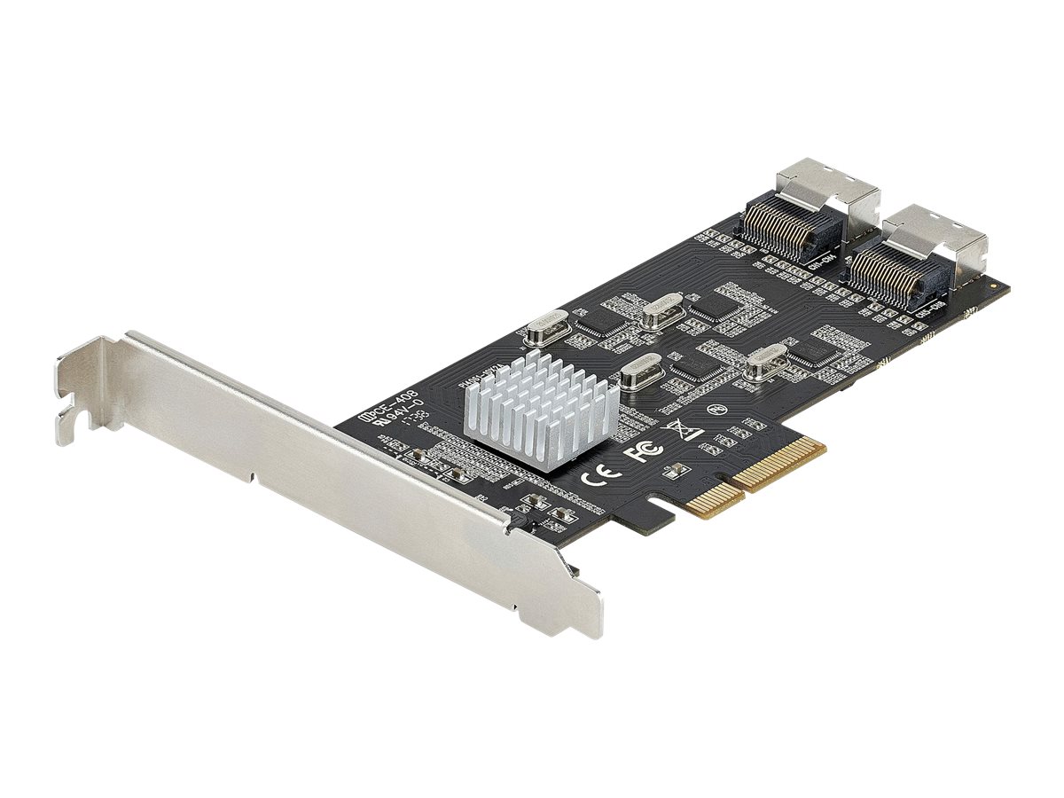 StarTech.com SATA PCIe Controller 8 Port - 6 Gbits PCI Express SATA Adapter - SATA PCIe Schnittstellenkarte - PCI-e x4 Gen 2 zu SATA III - SATA HDDSSD (8P6G-PCIE-SATA-CARD)