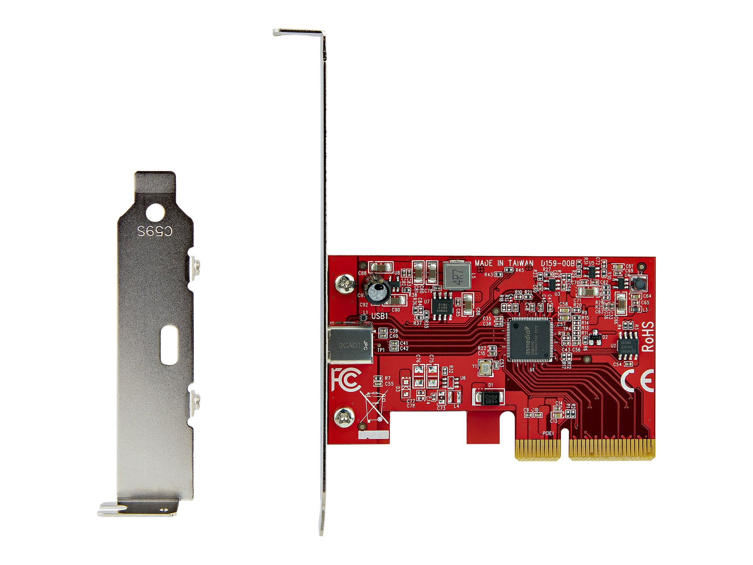 StarTech.com 1-Port USB-C PCIe Adapter - USB-C SuperSpeed 20 Gbits PCI Express 3.0 x4 Host Controller Karte - WinLinuxmacOS (PEXUSB321C)