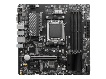 MSI PRO B650M-P - Motherboard - micro ATX - Socket AM5 - AMD B650 Chipsatz - USB-C 3.2 Gen 2x2 USB 3.2 Gen 2 USB 3.2 Gen 1 - 2.5 Gigabit LAN - Onboard-Grafik (CPU erforderlich)