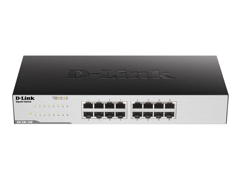 D-Link GO-SW-16G - Switch - unmanaged - 16 x 101001000