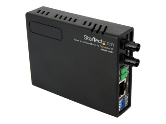 StarTech.com 10100 Mbits Fast Ethernet Multimode ST LWL  Glasfaser Kupfer Medienkonverter
