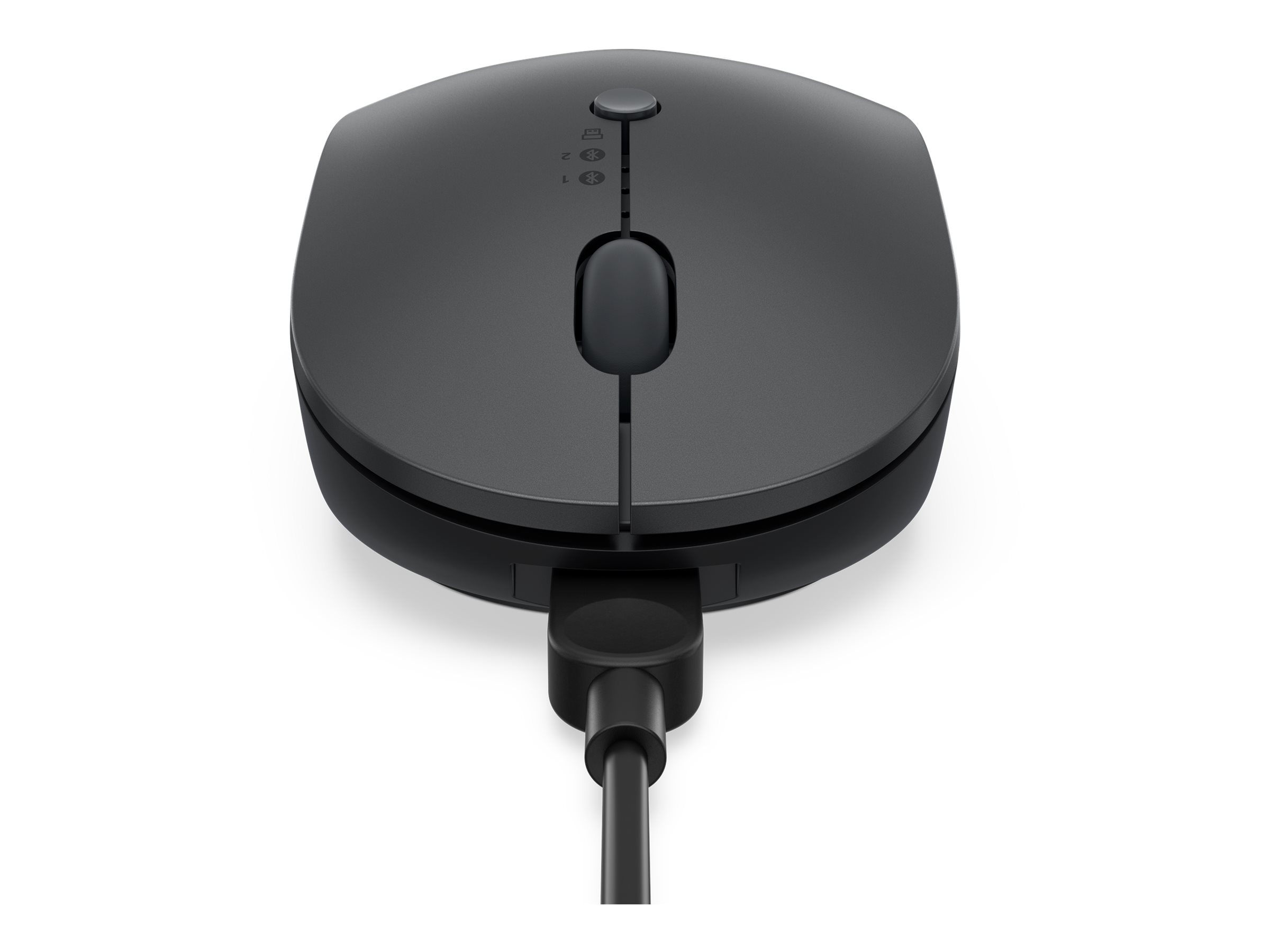 Lenovo Multi-Device - X9 Edition - Maus - rechts- und linkshändig - optisch - 4 Tasten - kabellos - 2.4 GHz, Bluetooth 5.0 - USB-C Wireless-Empfänger - Donnergrau (oben)