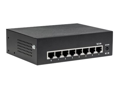Intellinet 8-Port Gigabit Ethernet PoE+ Switch IEEE 802.3ataf Power over Ethernet (PoE+PoE)-