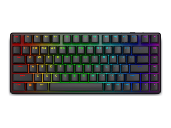 Dell Alienware Pro Wireless Gaming Keyboard - Tastatur - 75% - compact TKL - AlienFX Per-Key RGB  16,8 Millionen Farben - kabellos - 2.4 GHz, Bluetooth 5.1, USB - QWERTY - USA - Tastenschalter Alienware lineare mechanische Switches (Hotswap-fähig)