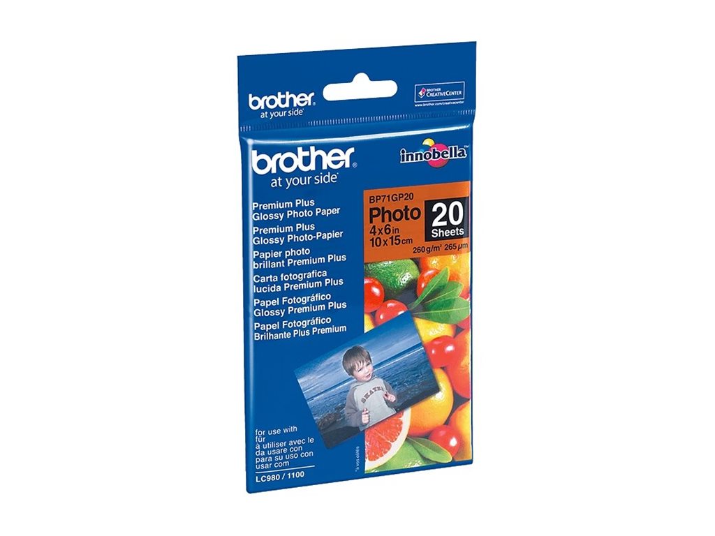 Brother BP - Glänzend - 100 x 150 mm 20 Blatt