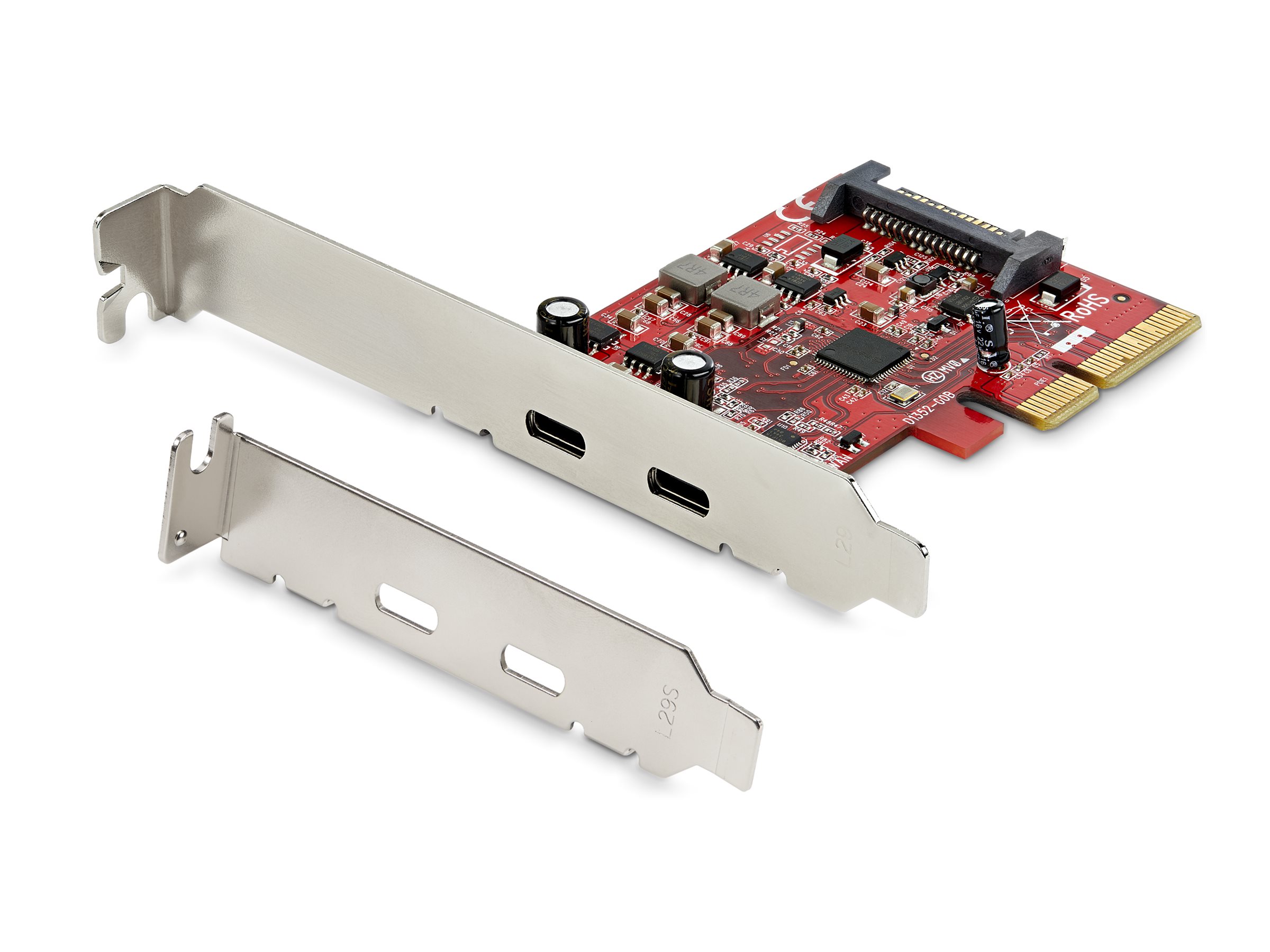 StarTech.com PCIe USB 3.1 Card, 2x USB C 3.1 Gen 2 10Gbps, PCIe Gen 3 x4, ASM3142 Chipset, USB Type-C PCI Express Card, 2-Port USB 3.2 Gen 2x1 Expansion Add-On Card, Windows, macOS, Linux