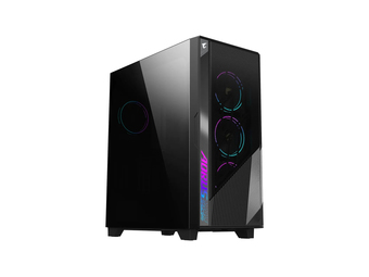 Gigabyte GB-AC500G ST - Midi Tower - PC - Schwarz - ATX - EATX - micro - Mini-ITX - Glas - MidiMinitower - ATX