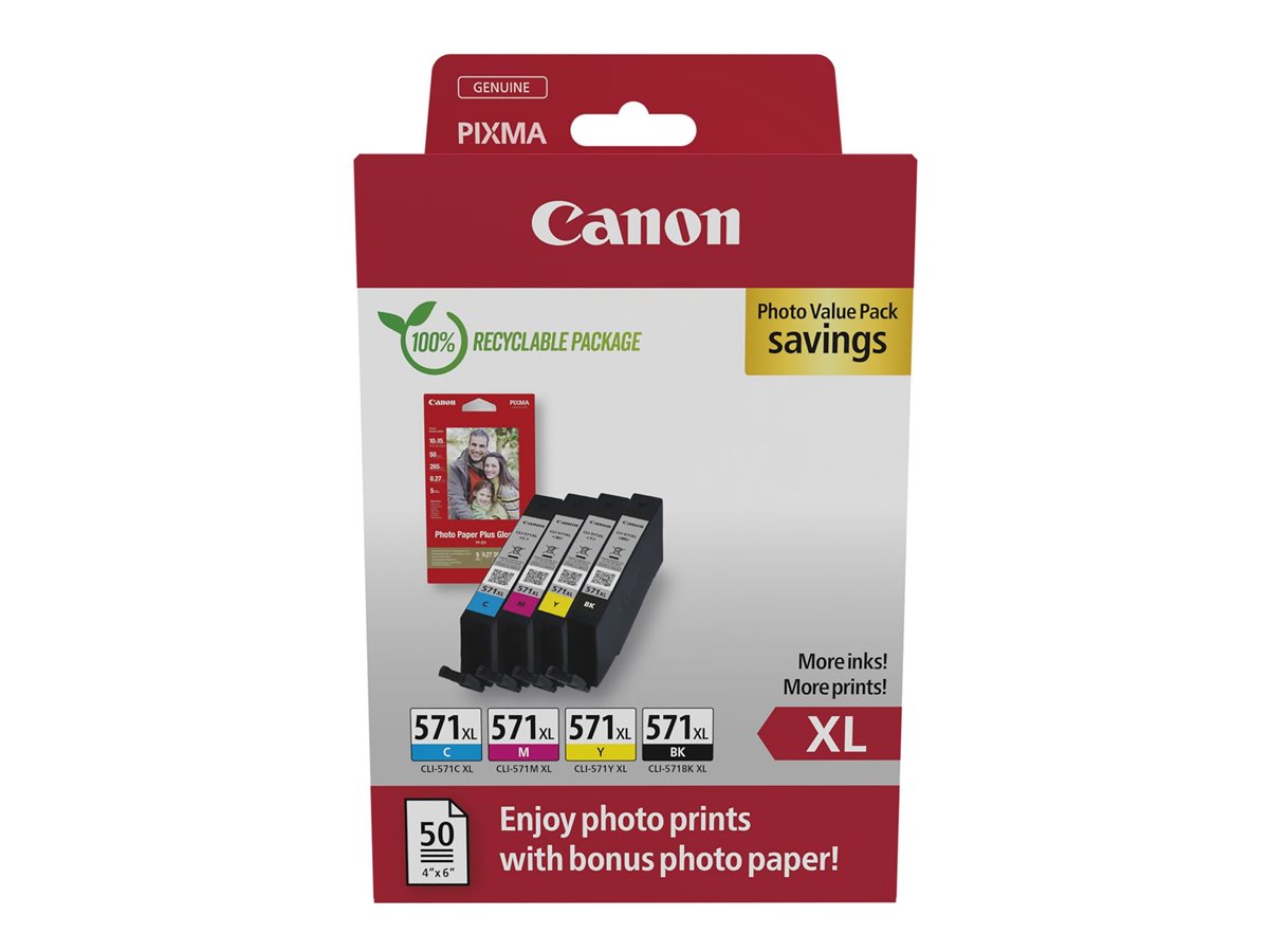 Canon CLI-571 XL CMYBK Photo Value Pack - 4er-Pack