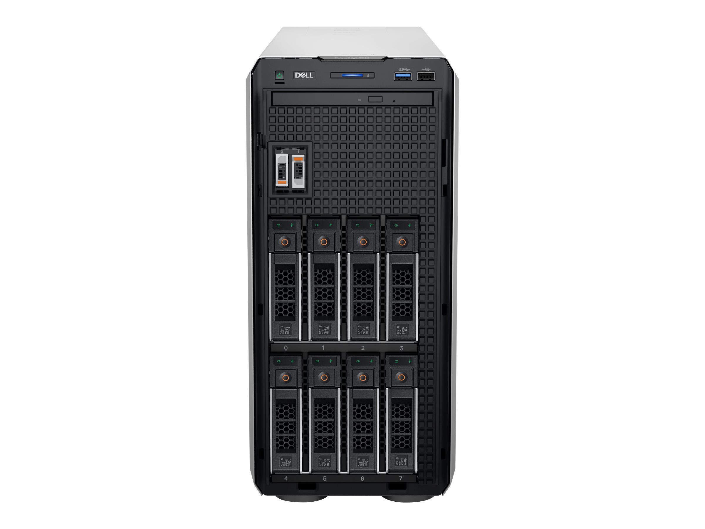 Dell PowerEdge T350 - Server - Tower - 1-Weg - 1 x Xeon E-2336  2.9 GHz - RAM 16 GB - SAS - Hot-Swap 8.9 cm (3.5")