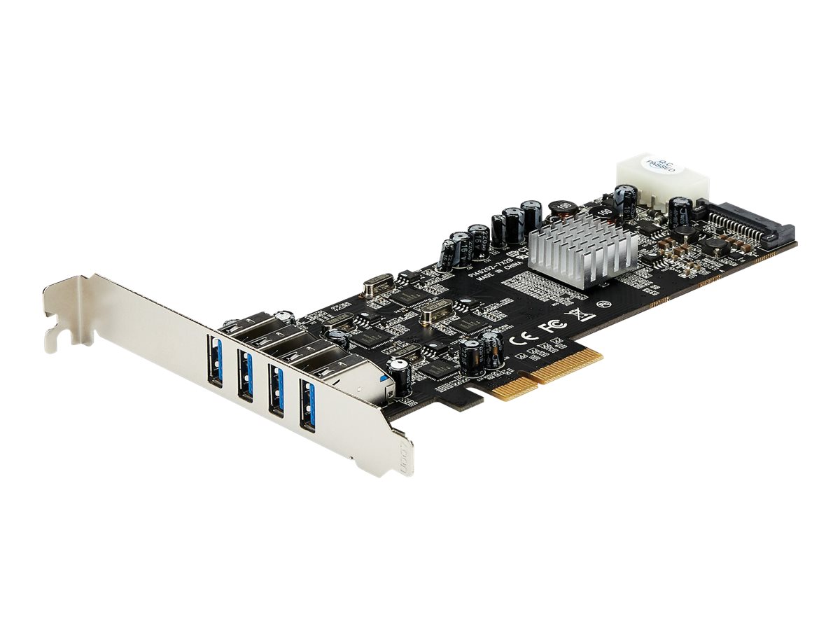 StarTech.com 4 Port USB 3.0 SuperSpeed PCI Express Schnittstellenkarte mit 4 5Gbs Kanälen und UASP