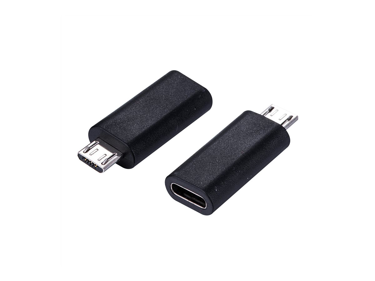VALUE USB-Adapter - 24 pin USB-C (W) umkehrbar zu Micro-USB Typ B (M)