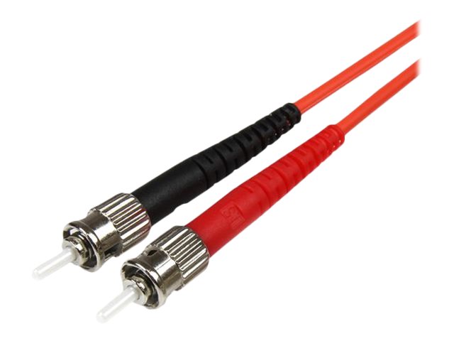 StarTech.com 1m Fiber Optic Cable - Multimode Duplex 50125 - LSZH - LCST - OM2 - LC to ST Fiber Patch Cable - Patch-Kabel - ST multi-mode (M)