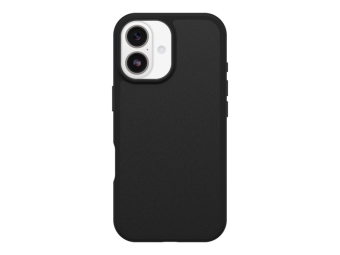 OtterBox React Series - Hintere Abdeckung für Mobiltelefon - kompatibel mit MagSafe - Kunststoff - Black Crystal (transparentschwarz)