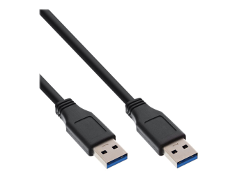 InLine USB 3.2 Gen.1 Kabel - A an A - schwarz - 0,5m