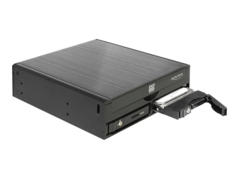 Delock 5.25 Mobile Rack for 1 x 5.25 Slim Drive + 2 x 2.5 SATA HDD  SSD - Gehäuse für Speicherlaufwerke - 2.5 (6.4 cm)