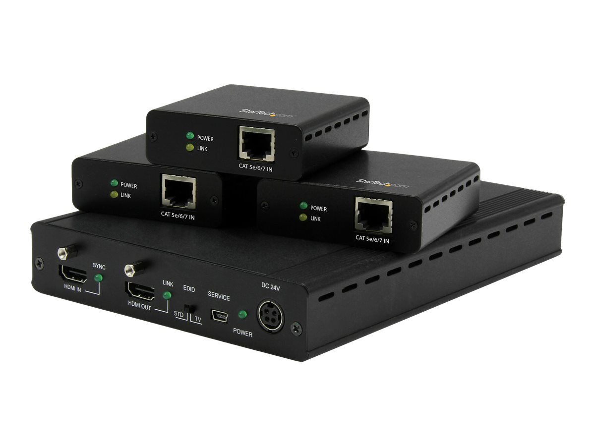 StarTech.com 3 Port HDBaseT Extender Kit mit 3 Empfängern