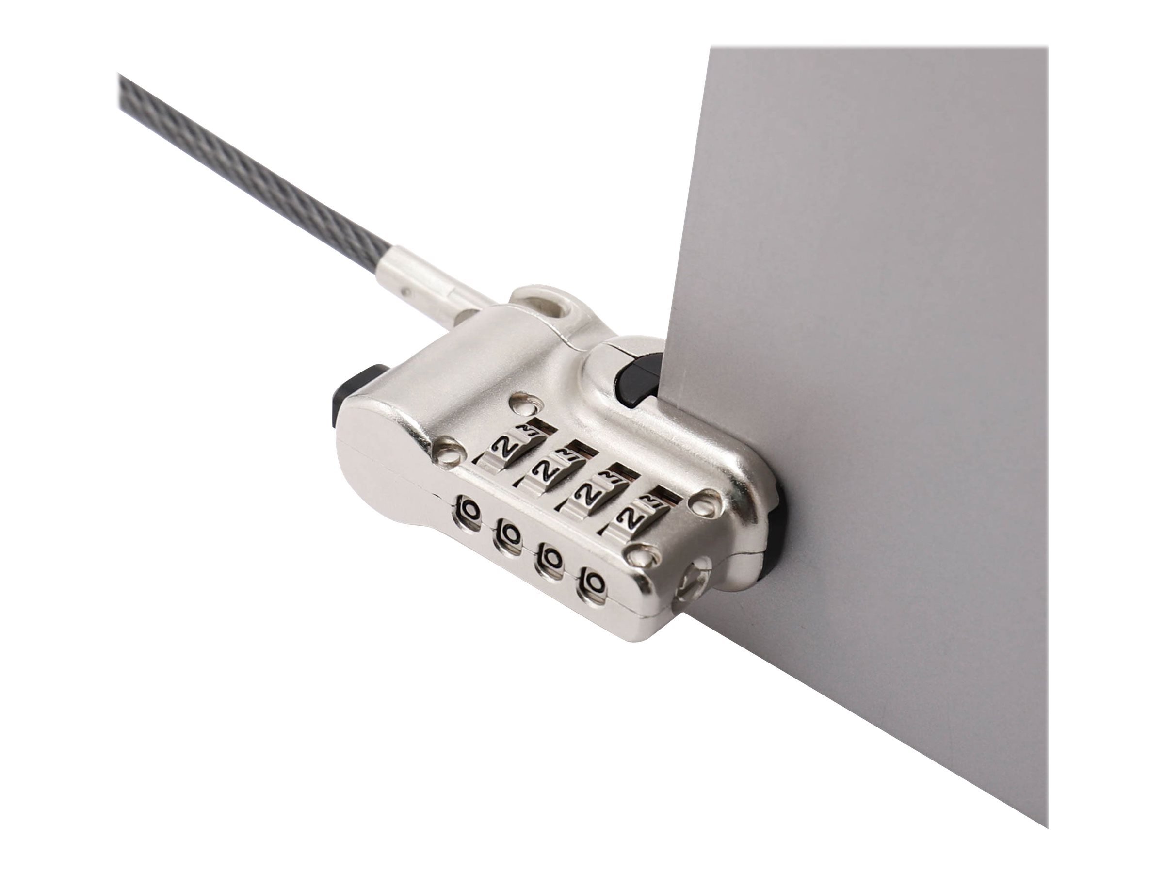 Dicota Sicherheitskabelschloss - Silber - 2 m - für Microsoft Surface Go, Go 2, Pro (Mitte 2017)