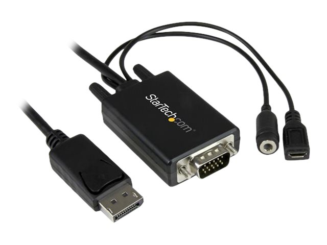 StarTech.com 2m DisplayPort auf VGA Adapterkabel mit Audio - DP zu VGA Konverter - 1920x1200 - DisplayPort-Adapter - DisplayPort (M)
