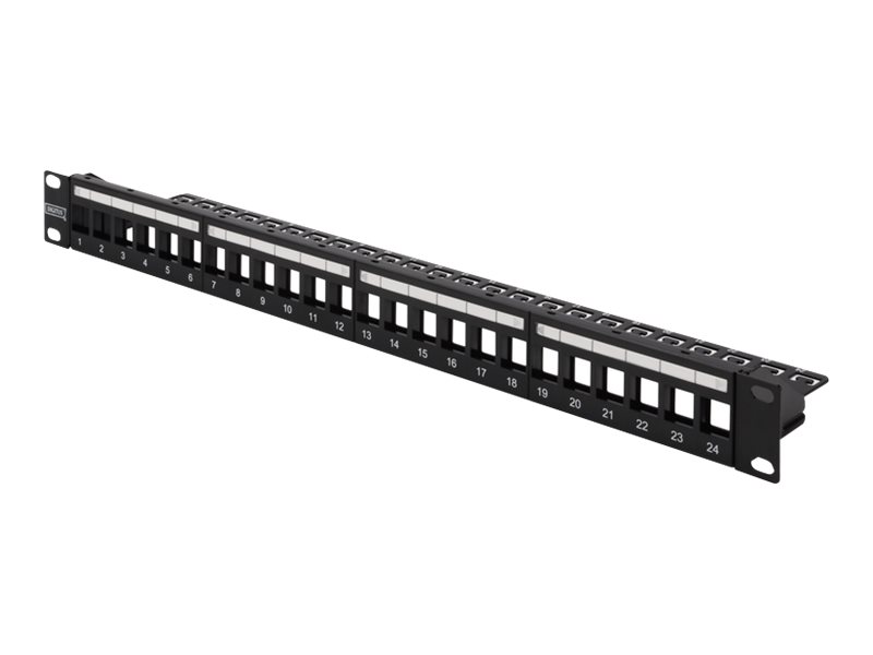 DIGITUS Modulares Patchpanel für Keystone Jacks 1HE - unbestückt