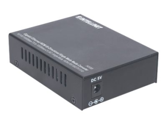 Intellinet Gigabit Ethernet WDM Bi-Directional Single Mode Media Converter 101001000Base-Tx to 1000Base-Lx (SC)