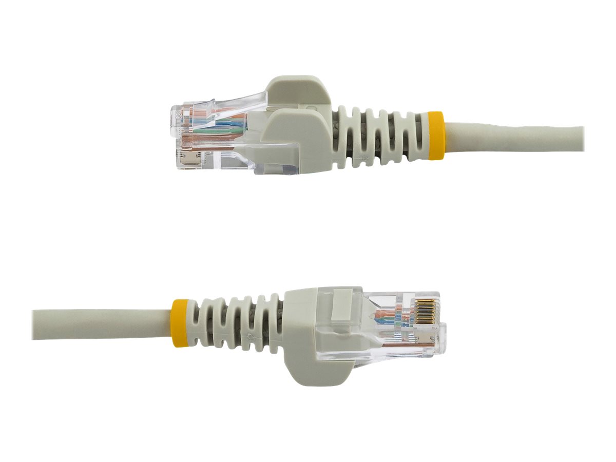 StarTech.com 3m Cat5e RJ45 UTP Netzwerkkabel Snagless - Cat 5e Patchkabel - Grau - Stecker  Stecker - Patch-Kabel - RJ-45 (M)