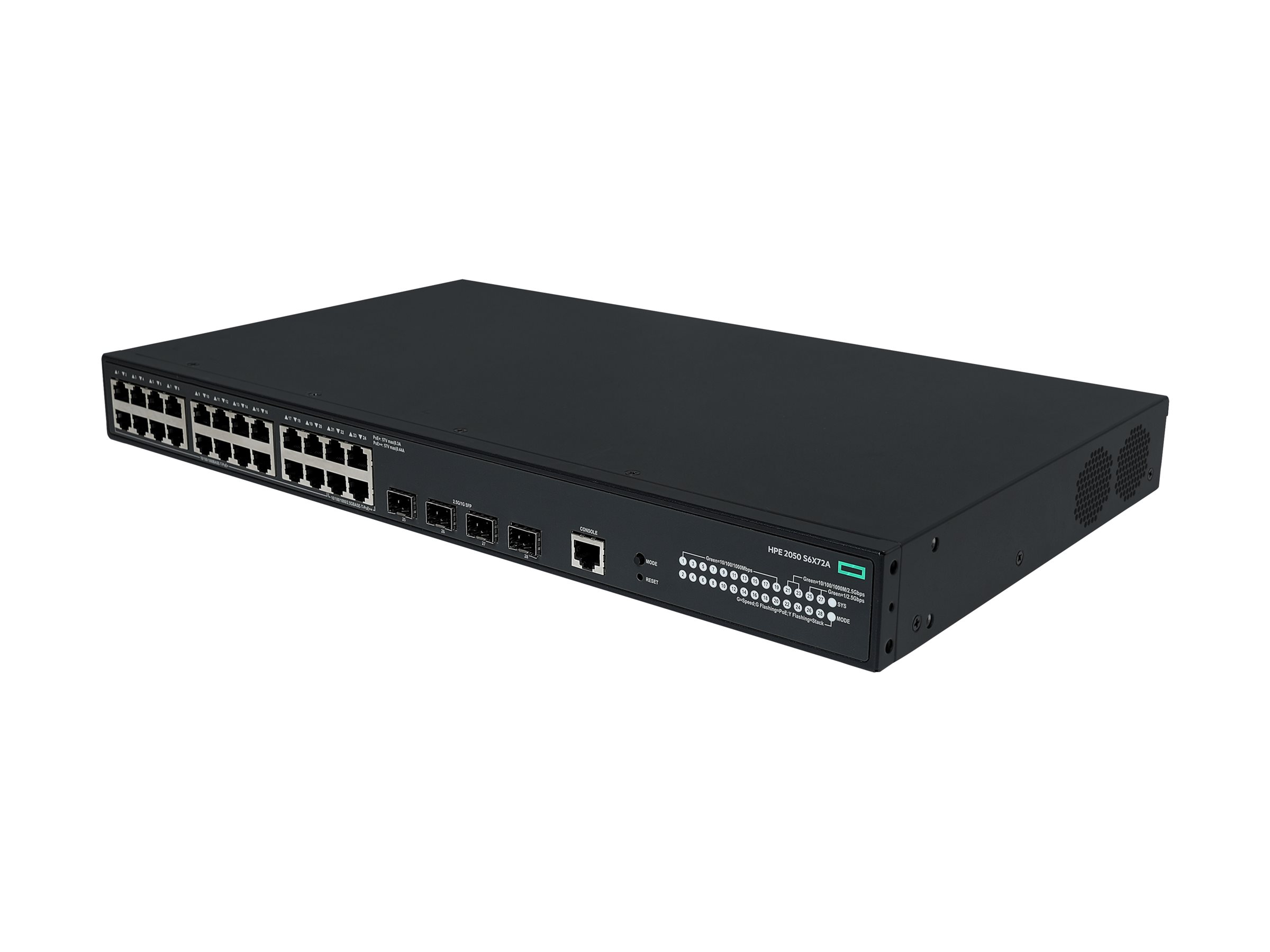 HPE Networking Comware 5050EI 20p 101001000BT PoE+ 4p SmtRt 12.5GbE PoE++ 4p SFP 1G2.5G - Switch - managed - 20 x 101001000Base-T (PoE+)