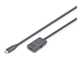 DIGITUS Aktives USB 3.2 Gen1 5G Verlängerungskabel, USB-C - USB-C, 5m