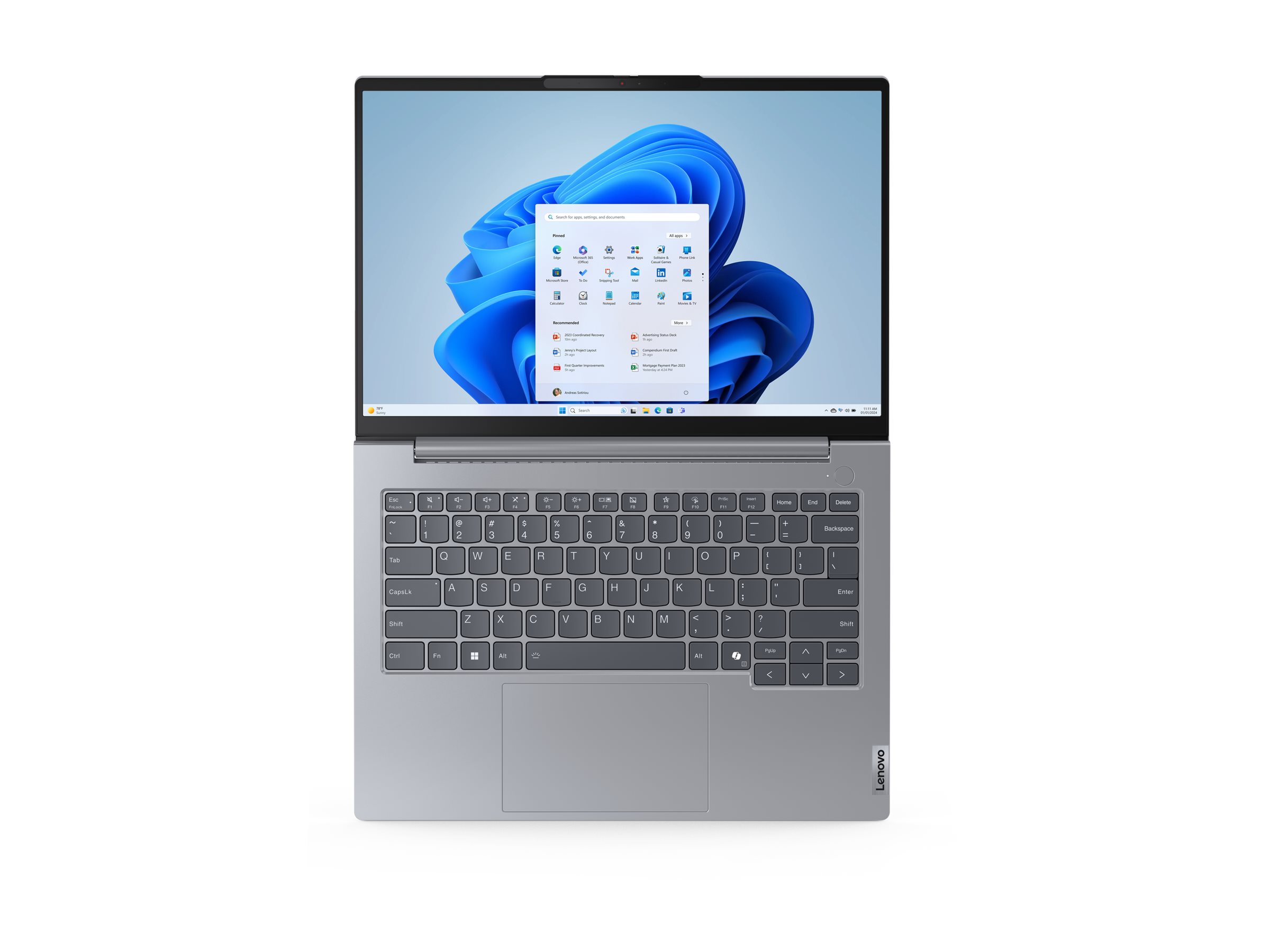 Lenovo ThinkBook 14 G7 ARP 21MV - 180°-Scharnierdesign - AMD Ryzen 7 7735HS  3.2 GHz - Win 11 Pro - Radeon 680M - 32 GB RAM - 1 TB SSD NVMe - 35.6 cm (14")