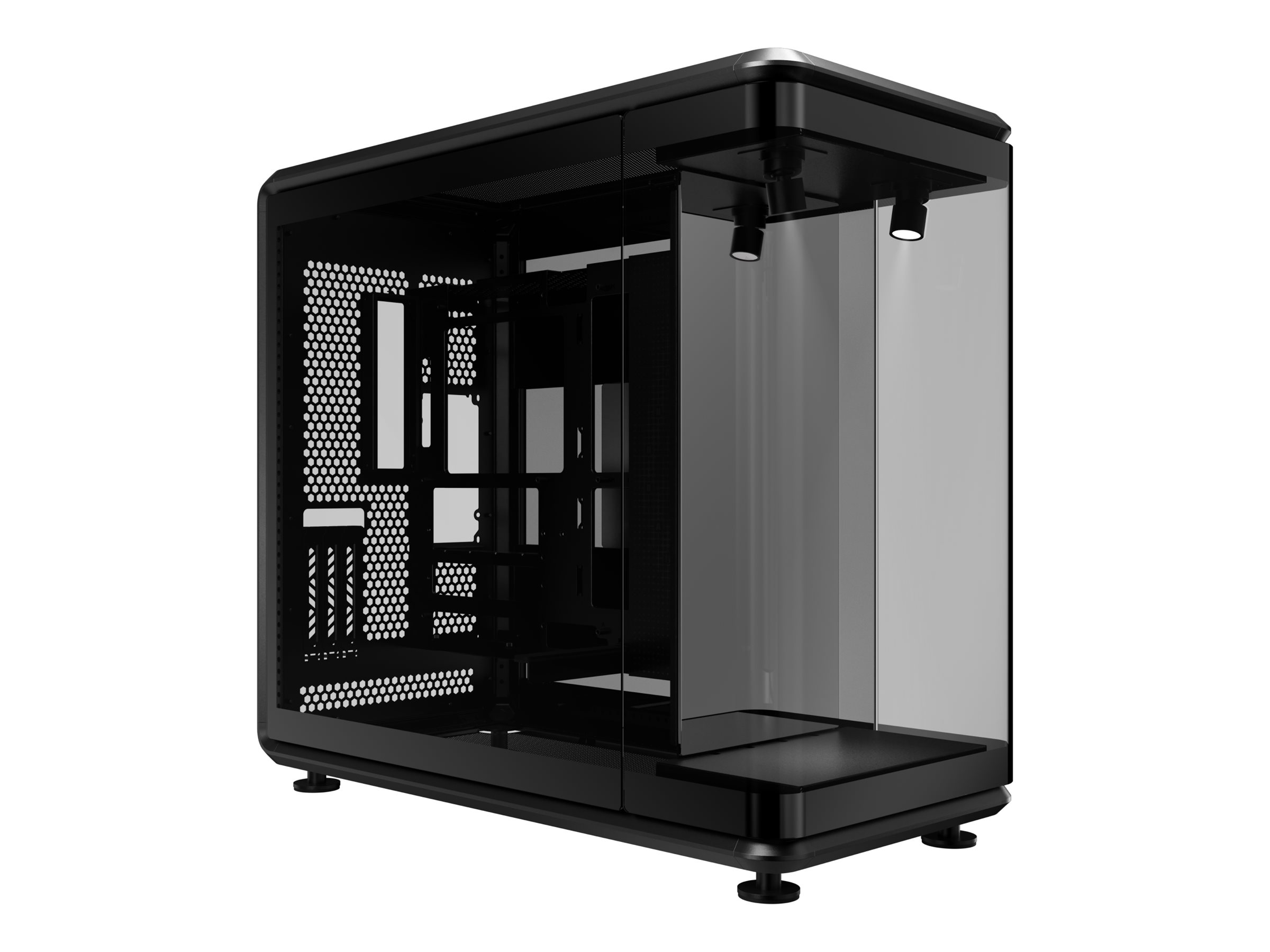 Cooler Master MasterFrame 360 Panorama - Mid tower - ATX - Seitenteil mit Fenster (gehärtetes Glas)