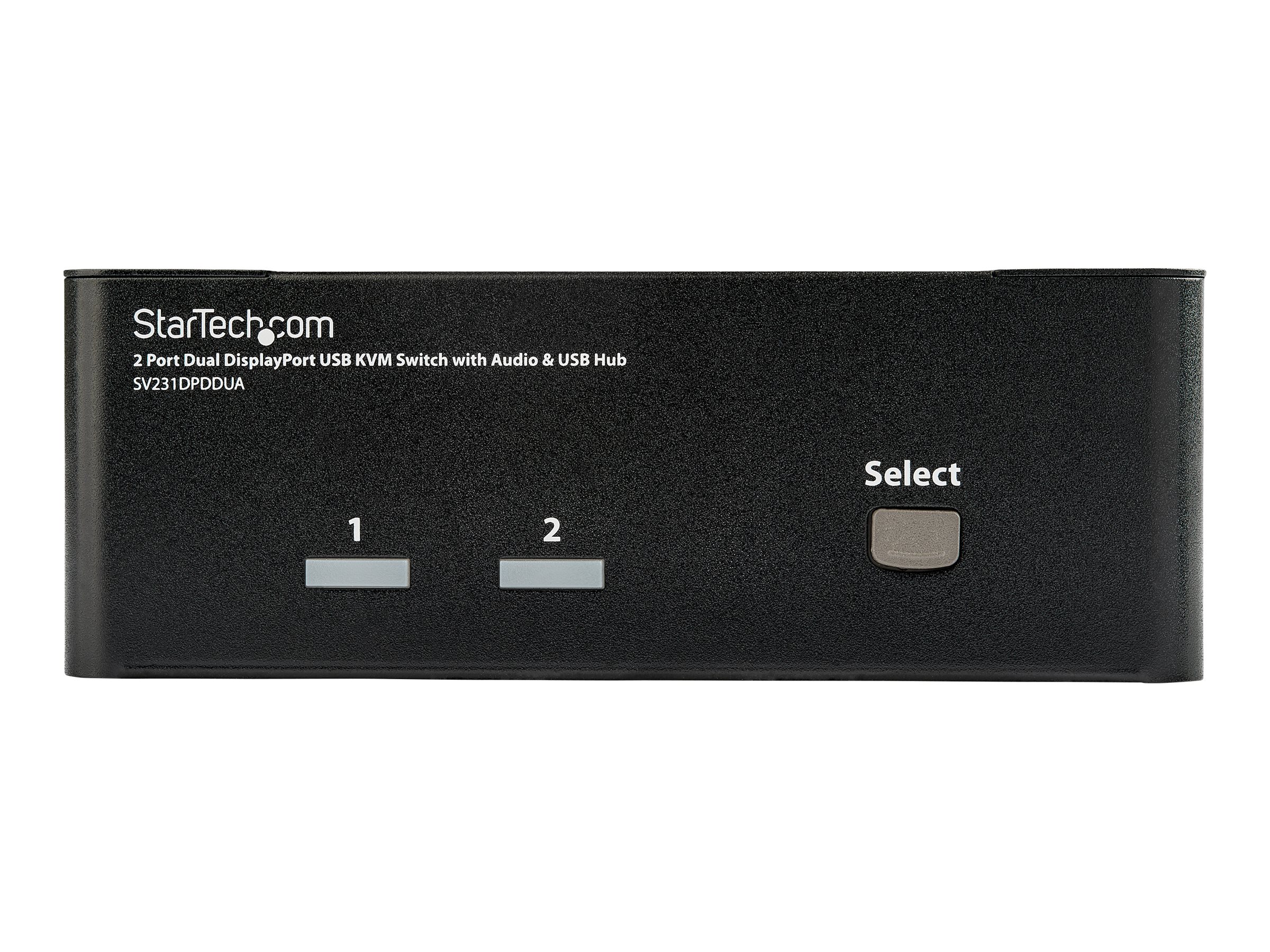 StarTech.com 2 Port Dual DisplayPort USB KVM Switch mit Audio