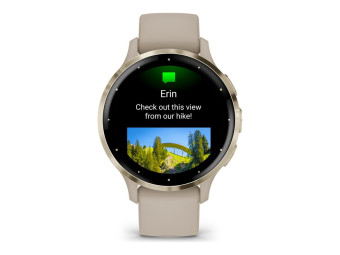 Garmin Venu 3S - 41 mm - French Gray - intelligente Uhr mit Band - Silikon - Handgelenkgröße 110-175 mm - Anzeige 3.04 cm (1.2)