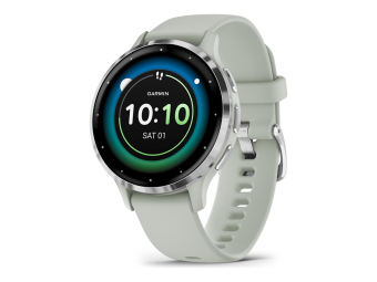 Garmin Venu 3S - 41 mm - Sage Gray - intelligente Uhr mit Band - Silikon - Handgelenkgröße 110-175 mm - Anzeige 3.04 cm (1.2")