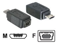 Delock USB-Adapter - Micro-USB Typ B (M) zu Mini-USB Typ B (W)
