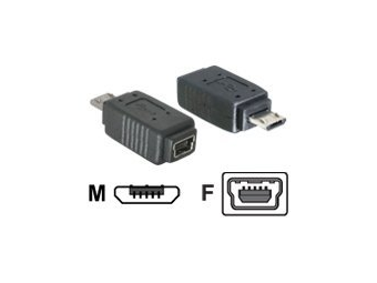 Delock USB-Adapter - Micro-USB Typ B (M) zu Mini-USB Typ B (W)