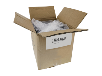 InLine 70er Bulk-Pack Patchkabel - SFTP (PiMf) - Cat.6 - PVC - CCA - grau - 1m