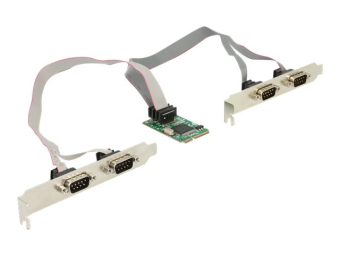 Delock MiniPCIe IO PCIe full size 4 x Serial RS-232